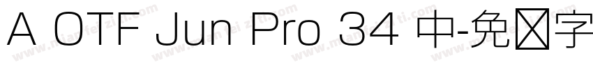 A OTF Jun Pro 34 中字体转换
